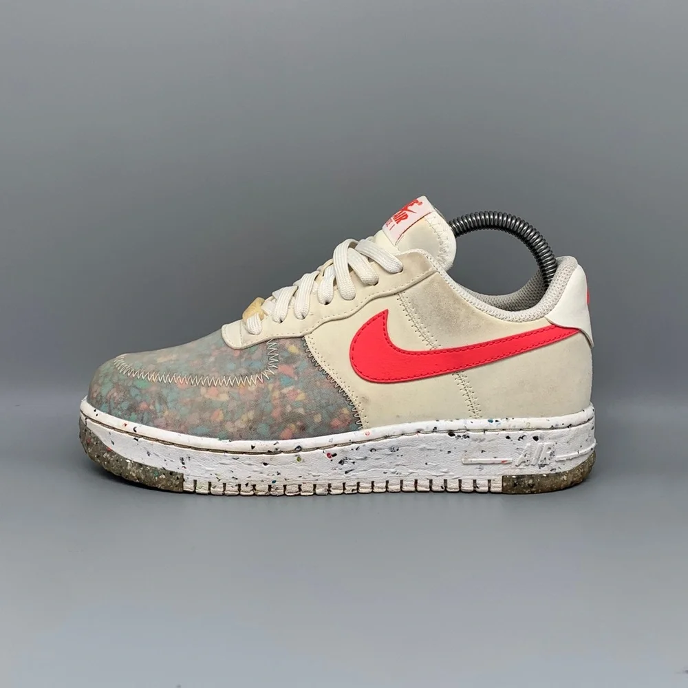Nike Air Force 1 Crater White Siren Red Shoes CT1986-101 Women’s Sz 6.5 EU‎ 37.5